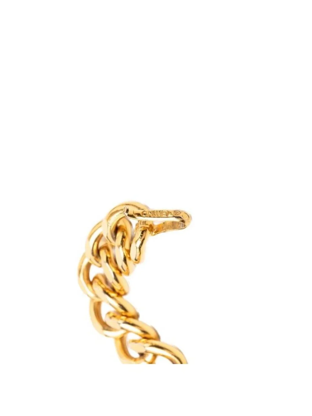 Chanel Vintage Logo Chain Belt Gold Plated